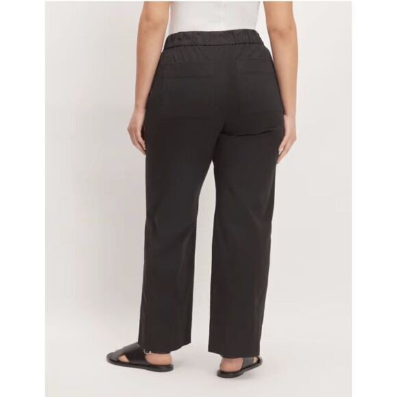 NWOT Everlane Women's Black The Easy Pull On Elastic Waist Pants Medium - Picture 2 of 9